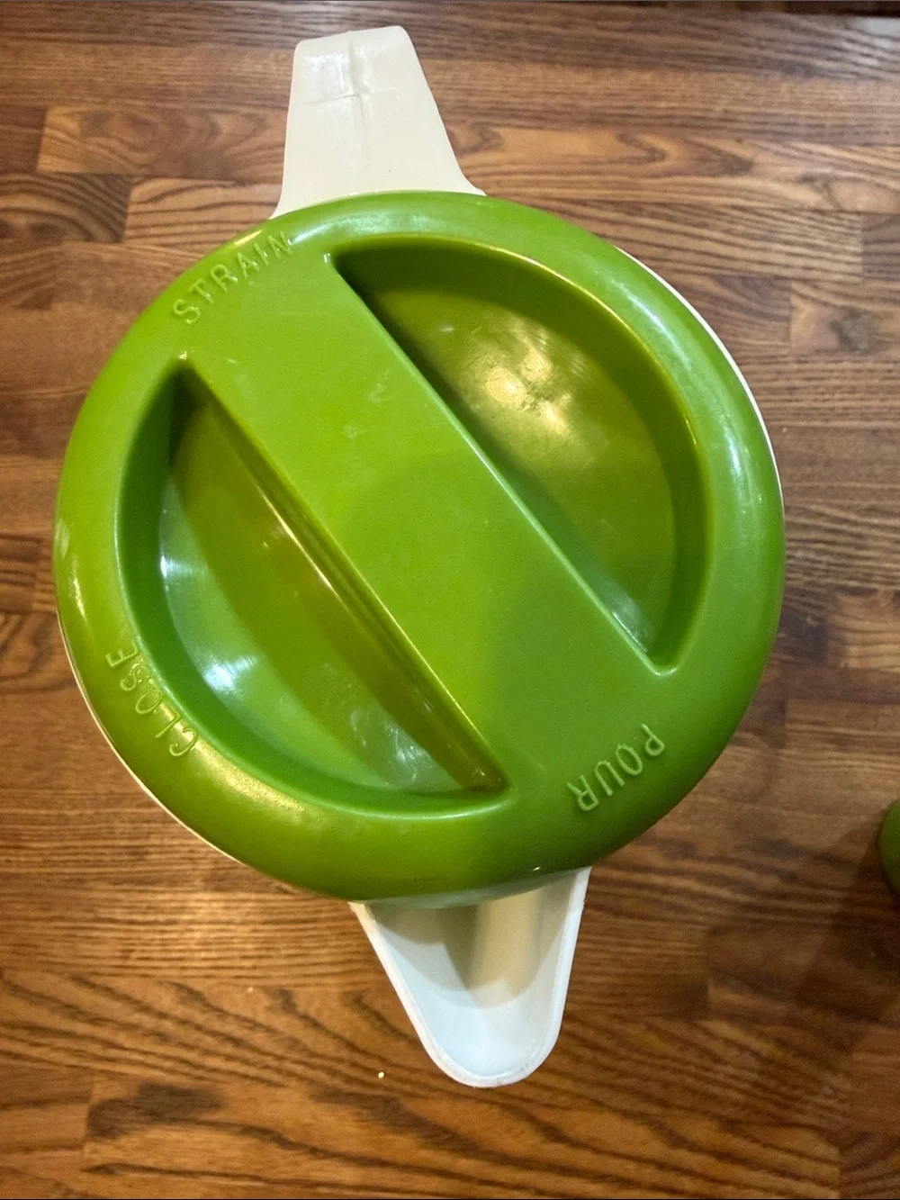 Sears White Pitcher & Green Check with Tumbler Set
